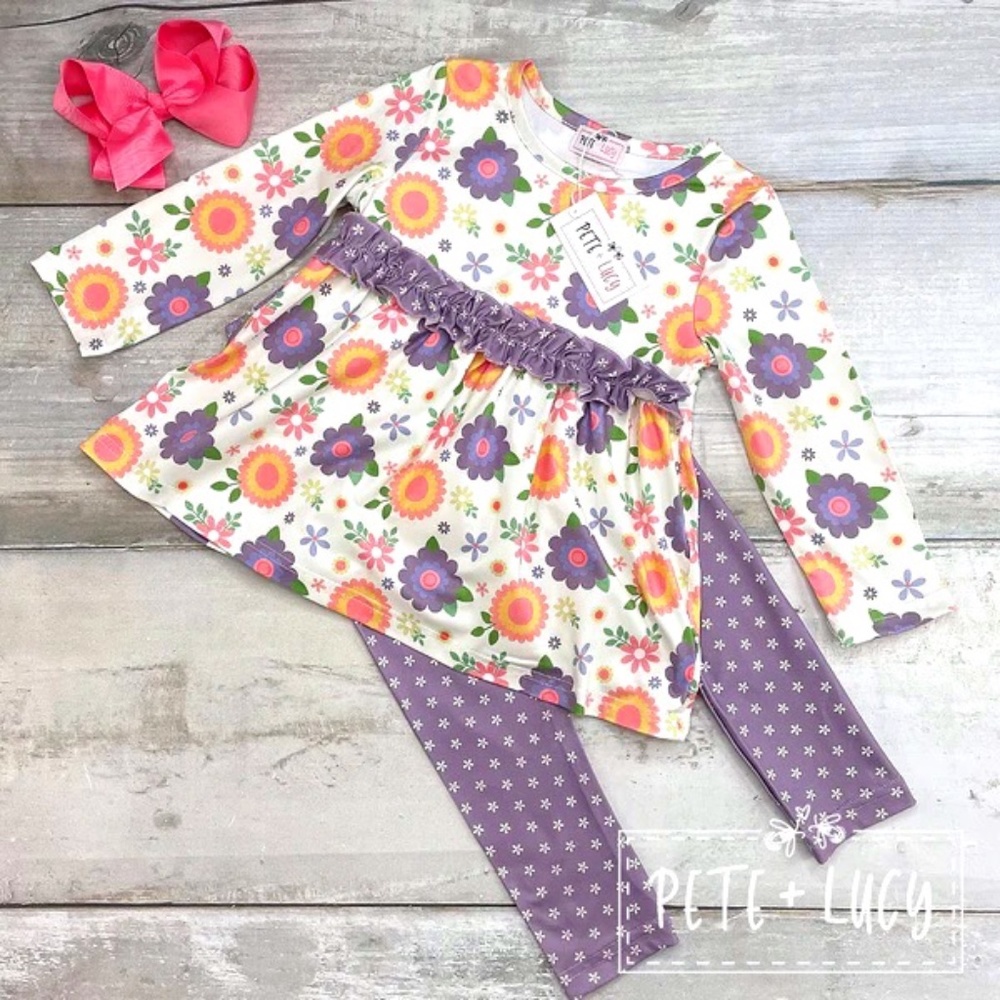 PETE+LUCY | Girls Wendy Floral Set